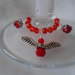 Wine Glass Charm With Wings